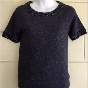 J crew jewel neck top